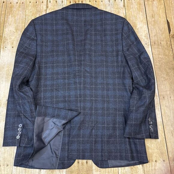 Spurr Windowpane Sport Coat Blazer Wool Size 40S - Picture 8 of 8